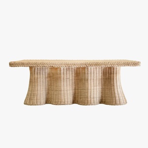 Table basse moderne à hauteur réglable en bois de haute qualité avec finition naturelle pour salon, utilisation intérieure/extérieure - Product Image 2