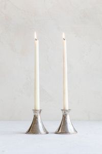 Gold Taper Candle Holder Minimalist Metal <b>Candlestick</b> Accent For Modern Elegant Interiors - Product Image 4