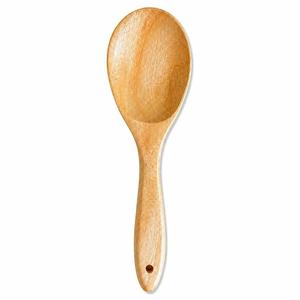 Cuillère de service en bois écologique, finition miroir, design classique, durable, capacité 10 ml, épaisseur 5 mm - Product Image 6