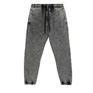 Men's Casual Solid Acid <b>Washed</b> 100% Cotton Eco-Friendly Fleece Lining Tracksuits Sweatpants Hoodie Set - Product Image 2