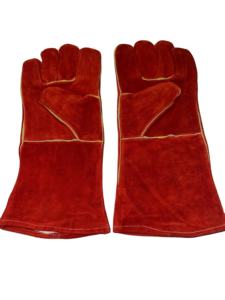 Venta al por mayor de guantes de soldadura de doble capa de piel de vaca a mano resistente al desgaste y aislamiento térmico Protección Laboral para soldadores - Product Image 2