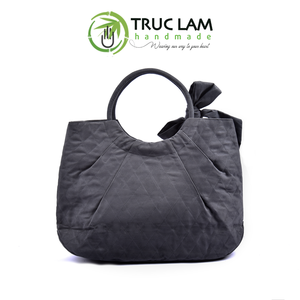 Bolso de Gamuza con Asa Redondeada y Lazo, Patrones de Puntos Cosidos a Mano, Bolso de Viaje, Patrón Personalizado Hecho a Mano, Precio de Fábrica - Product Image 6