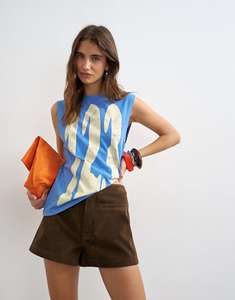 เสื้อยืดคอกลมแขนกุดทรงสปอร์ตผ้าโพลีเอสเตอร์/ใยไผ่แบบกำหนดเอง (OEM) เป็นมิตรกับสิ่งแวดล้อม สำหรับผู้หญิง สวมใส่สบายๆ ในฤดูร้อน - Product Image 3