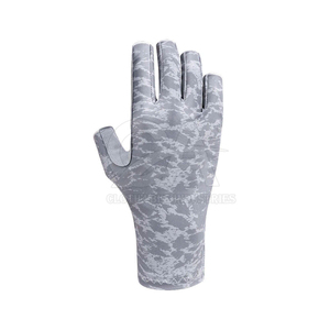 Gants de pêche unisexes en néoprène de qualité supérieure, protection UV, antidérapants, sans doigts, séchage rapide, fermeture auto-agrippante, logo personnalisé, fabrication OEM - Product Image 1