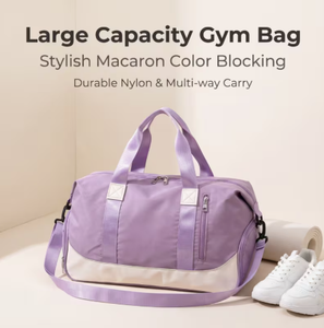Multi Compartment <b>Corduroy</b> Zipper Closure Gym Duffel Travel <b>Bag</b> for Fitness Training and Outdoor Use - Product Image 1