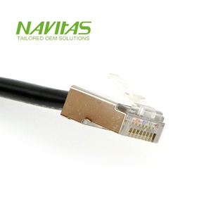 Câble connecteur RJ45 Cat5e vers prise 8P8C, faisceau de câbles UTP à 90 degrés, conforme RoHS, électronique - Product Image 5