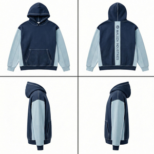 Sudadera Extra Grande Aura Recovery Premium MALUZA INDUSTRIES, Estilo Urbano Invernal, 100% Algodón Felpa, Ecológica, Resistente al Viento - Product Image 6