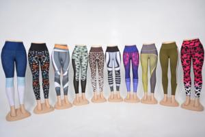 กางเกงเลกกิ้งโยคะขายส่งแบบกำหนดเองสำหรับผู้หญิง สีพื้น ความยาวเต็มตัว เอวสูง สำหรับออกกำลังกาย ฟิตเนส วิ่ง ระบายอากาศ แห้งเร็ว - Product Image 5