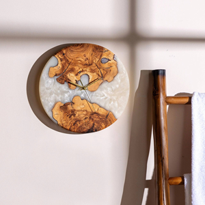Wood <b>Wall</b> <b>Clock</b> for Minimalist Decor Epoxy and Resin <b>Wall</b> <b>Clock</b> Home Decor <b>Modern</b> <b>Wall</b> <b>Clock</b> for Gift Handicraft Products - Product Image 6