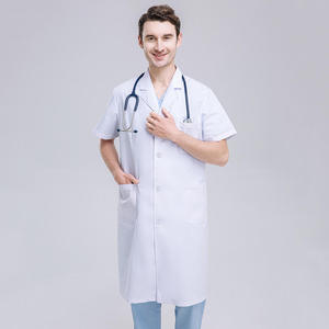 Bata Blanca de Manga Larga para Doctora, Bata de Manga Corta para Enfermera, Ropa de Trabajo en Venta, Bata de Laboratorio - Product Image 5