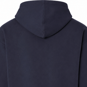 Mens 280gsm Midweight Pullover Hoodie <b>Navy</b> Color Premium Cotton Fleece <b>Sweatshirt</b> Casual Streetwear Custom Logo OEM ODM - Product Image 4