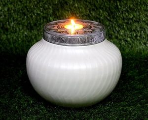 <b>Ceramic</b> Teardrop Pet Urn Classical Style Durable for <b>Dogs</b> - Product Image 1