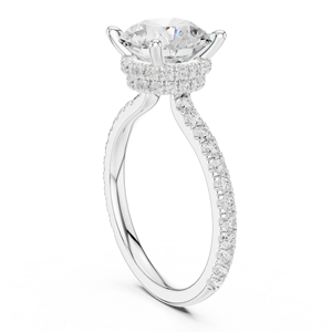 Anillo de Compromiso de Lujo con Diamante de Laboratorio de 3 Quilates, Corte Brillante Redondo, E VS1, Oro Amarillo de 14K, Certificado IGI, para Bodas y Aniversarios - Product Image 6