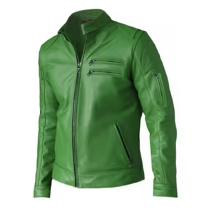 แจ็คเก็ตหนังผู้ชายแบบปรับแต่งได้ ผลิตในปากีสถาน ปี 2026 คุณภาพพรีเมียม คอตั้ง สไตล์ไฮสตรีท สำหรับฤดูหนาว - Product Image 5