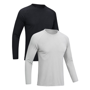 Best Quality Men's Long Sleeve O Neck Knitted <b>T</b>-<b>Shirt</b> White Black Color Sporty Fit Regular Length Athletic <b>Shirt</b> - Product Image 2