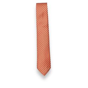 Red Gold Geometric Pattern <b>Tie</b> for Men | Elegant Formal Business Wedding Party Necktie Premium Gift | OEM Bulk Supply India 2026 - Product Image 2