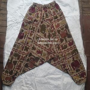 Pantalones Harem de Algodón Estampado Casual para Mujer, Transpirables, con Cierre de Cordón, Diseño Indio, Pijamas Cómodos de Verano - Product Image 3