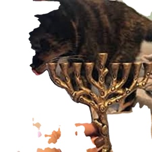 Luxury Brass Menorah Candle Holder Jewish Hanukkah <b>Lamp</b> Decorative Candle Stand Elegant Religious Decor - Product Image 1