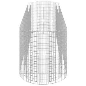 Macetas y jardineras extra grandes y duraderas de hierro galvanizado plateado tipo gabion. - Product Image 5