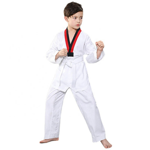 Vente directe d'usine, uniforme de Taekwondo léger et respirant blanc pour l'été, adapté aux compétitions de Taekwondo - Product Image 4