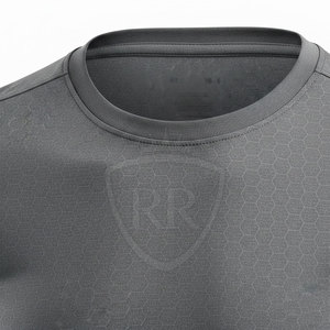 T-shirt en polyester respirant tricoté de haute qualité, style décontracté, pour les séances d'entraînement physique des hommes - Product Image 3