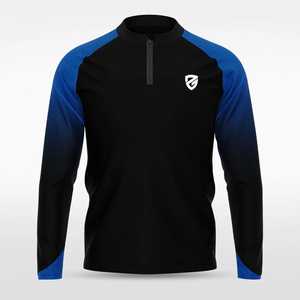 Custom Quarter Zip Hooded Canvas Running Sublimation <b>Lightweight</b> Adult Pullover Sweatshirt Long Sleeve Street Wear Zipper <b>Jacket</b> - Product Image 3