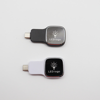 Led logo teléfono móvil memoria USB Micro USB 4GB 8GB 16GB 32GB 64GB tipo C unidad flash para teléfono