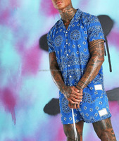 Sublimation-Ensemble 2 pièces pour homme avec logo personnalisé unisexe Ensemble jumeau court pour homme surdimensionné T-shirt et short d'été 2024
