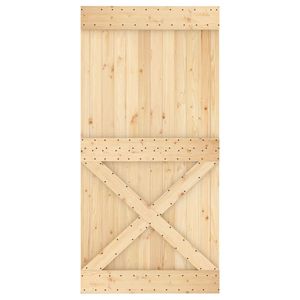 NARVIK 39.4 porta del fienile in legno massello di pino "x 82.7" bella porta artigianale - Product Image 5