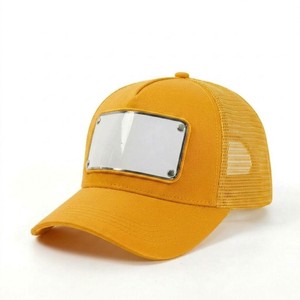 Casquette Trucker Unisexe en Toile et Maille, Style Décontracté Streetwear, Réglable, Respirante, Mode Estivale, Visière Courbée, Pour Tous les Jours et Activités de Plein Air, Chapeau Snapback - Product Image 1