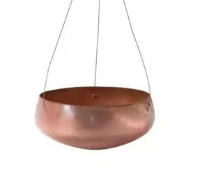 Juego de 5 Macetas de Metal Coloridas con Diseño de Puntos para Uso en Interiores y Exteriores, Macetas Modernas con Orificios de Drenaje - Product Image 5