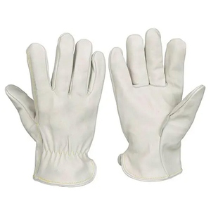 Premium Heavy-Duty Cowhide Grain Leather <b>Driver</b> <b>Gloves</b> Adjustable Wristlet Soft Comfortable Abrasion Resistant General Purpose - Product Image 1