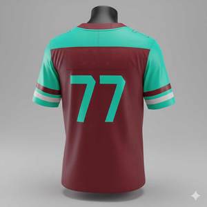 Maillots de football américain brodés respirants de haute qualité, personnalisables avec nom et logo d'équipe, pour la saison, vente en gros à prix abordable - Product Image 3