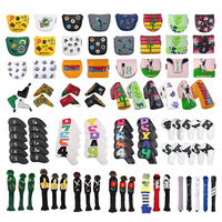 Housses de clubs de golf pour animaux de compagnie 1/3/5 de haute qualité en stock – Motifs guépard, cerf, élan, mouton – Housses pour driver et putter