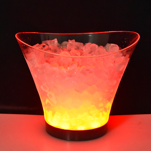Hielera Eléctrica Recargable LED <span class=keywords><strong>de</strong></span> 6L, Acrílico Transparente, PS (Poliestireno), para Botellas <span class=keywords><strong>de</strong></span> Cerveza y Vino, para Discotecas y Campamentos - Product Image 4