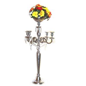 High Quality <b>candelabra</b> for wedding table centerpiece Indoor & outdoor Party decoration Aluminum golden <b>Candelabra</b> for Tables - Product Image 3
