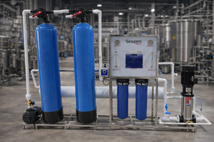 ระบบกรองน้ำอุตสาหกรรมแบบ Reverse Osmosis (RO) ขนาด 2000 ลิตรต่อชั่วโมง พร้อมแท่นสแตนเลส สำหรับโรงงานผลิตน้ำดื่มเชิงพาณิชย์ - Product Image 2
