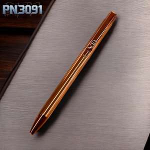 Stylo bille promotionnel de luxe doré, fin, en métal, personnalisé pour hôtel, haut de gamme, pour signature professionnelle, prix compétitif - Product Image 1