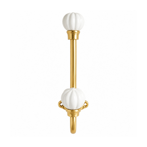 Luxury Brass and Ceramic Wall Hook Decorative Gold Wall Mounted Coat Hook Towel Robe Key <b>Hat</b> <b>Holder</b> Modern Home Bathroom decor - Product Image 1