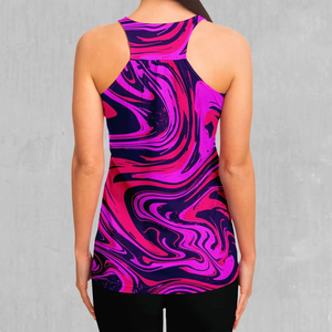 Débardeur de sport décontracté pour femme, séchage rapide, col en V, sans manches, t-shirt personnalisé par sublimation - Product Image 3