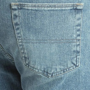 Shorts en jean délavé pour homme, taille mi-haute, décontractés, avec poches, style été, haute qualité, logo personnalisé - Product Image 6