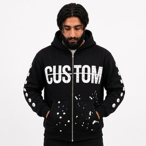 Proveedor Mayorista de Sudaderas Personalizadas de Algodón y Felpa, Estilo Urbano con Hombros Caídos, Producción para Compradores Estadounidenses - Product Image 5