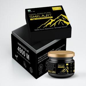 Shilajit Noir Pur à 100% de Qualité Alimentaire, Extrait Herbal Cultivé en Milieu Sauvage, en Bouteille, Marque Blanche - Product Image 1