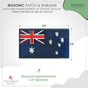 Australia National Flag Embroidered Iron <b>on</b> <b>Sew</b> <b>On</b> <b>Patch</b> Badge - Product Image 3