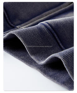 Factory Wholesale Men Vintage Washed Hoodie Custom Zipper With Double <b>Sliders</b> Streetwear <b>Black</b> Zip Up Athletic Workout Hoodie - Product Image 5