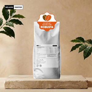 Granos de Café Robusta Tostado Claro Comercial de Tamaño Uniforme, 1 kg, Bolsa con Válvula - Product Image 4