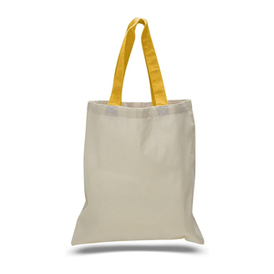 Supplier Short Handle Custom Logo And Size Shopping Cotton <b>Bag</b> Wholesale Simple Style Grocery Low Moq - Product Image 1