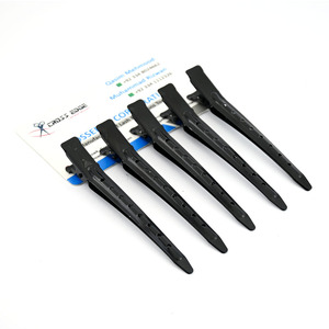 Herramienta para extensiones de cabello de salón, pinzas para separar el cabello, herramientas de estilismo de salón, pinzas de cocodrilo para seccionar, pinzas de pico de pato para trenzar con orificios - Product Image 2