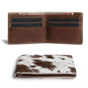 Cartera Delgada Bifold de Cuero Genuino Crazy Horse con Múltiples Compartimentos y Bloqueo RFID para Bolsillo Frontal, 2024 - Product Image 4