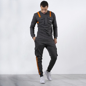 Ensemble de survêtements pour hommes de haute qualité, sur mesure, imprimés, écologiques, à séchage rapide, 100% coton, fabrication professionnelle OEM - Product Image 1